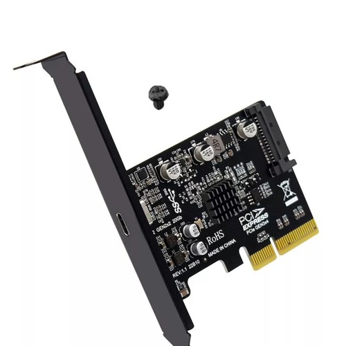 Neu PCIE zu Typ-C USB 3.2 Gen Erweiterungskarte Zubehör PCI-Express 4X 20Gbps B - Bild 4 von 15
