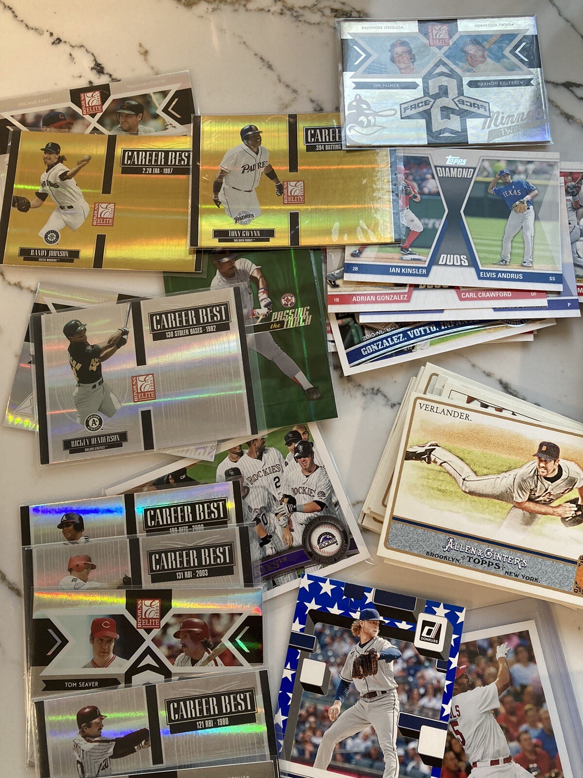 Huge Baseball Card Collection 2000 + DLots of ColorRookiesStarsHOF