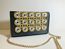 Mary Norton Embroidered Clutch/crossbody With Detachable Chain