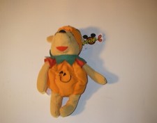 DISNEY MOUSKETOYS MINI BEAN BAG PUMPKIN POOH PLUSH NWT