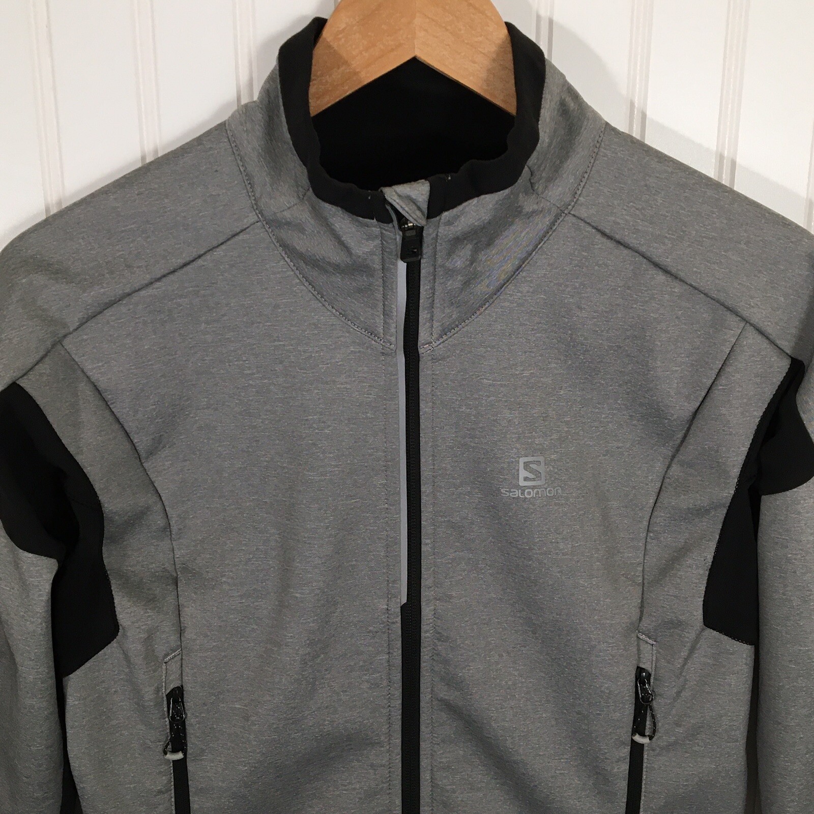 Salomon Advanced Skin Shield grigio nero giacca soft shell donna taglia small