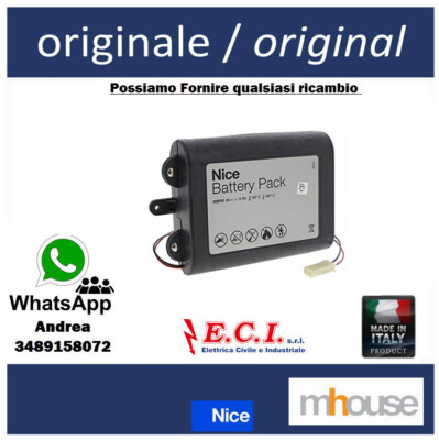 Pacco Batteria Battery Pack 9V 12AH Per Centrale Sirena Silentron NICE