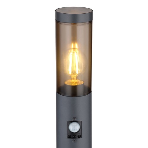Außenlampe Gartenleuchte Stehlampe Bewegungsmelder Wegelampe anthrazit rauch LED - Bild 9 von 12