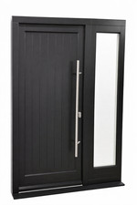 Bespoke Solid Timber Front Door with Side Light | Any Size | RAL Colour Options