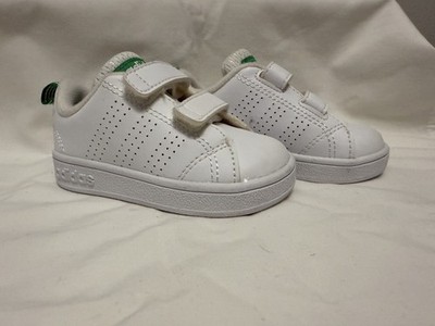 Adidas Baby sz 4 or 4k Stan Smith Comfort Closure Shoes 2 Strap Green White 
