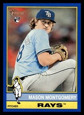 2025 Topps Heritage - Mason Montgomery #296 (RC) Blue
