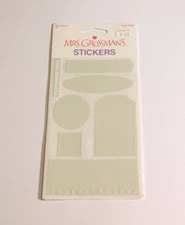 Mrs. Grossman's Stickers Lot of 3 Sheets New Package ~Sage Advice~ Textured Tags