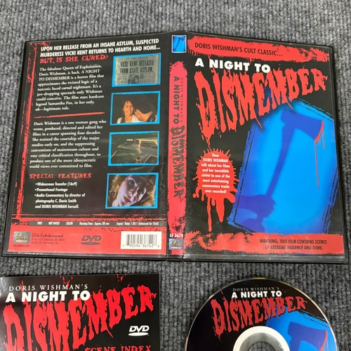 A Night to Dismember DVD - Doris Wishman's Cult Classic OOP VGC Horror Movie - Imagen 4 de 6