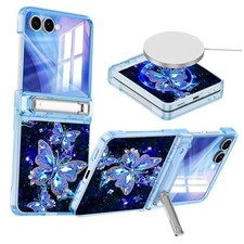 for Galaxy Z Flip 7 Case, Compatible with Samsung Galaxy Z Flip 7 Blue