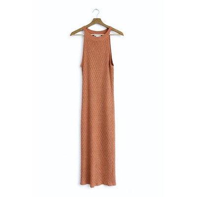 House of Harlow 1960 Knit Maxi Dress Tan Sleeveless Size S Revolve Brand