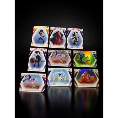 Topps Pixar Trading Cards Lot 9 Multicolor Refractor Foil Inserts Numbered Rare