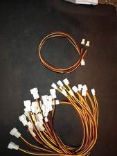 12 Pcs 3-Pin Fan Extension 12 Inch Splitter Cable 3 Pin M To 2 x 3 Pin F USA