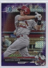 2017 Bowman Chrome Prospects Mega Box Purple Refractor 28/250 Harrison Bader 0ko
