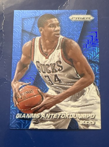 2014-15 Panini Prizm - Giannis Antetokounmpo #73 Blue Mojo Prizm