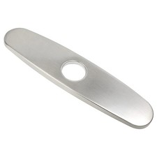 10" Nickel Stainless Steel Kitchen Faucet Plate Sink Hole Cover Deck Escutcheon