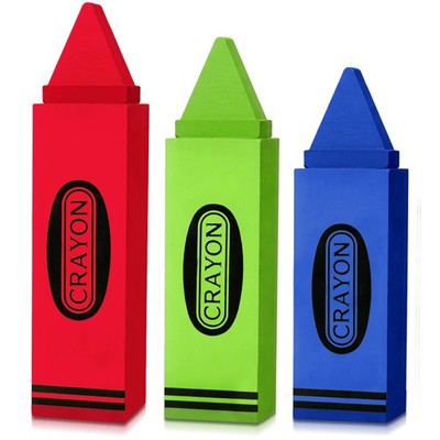 3 Pcs Back to School Wooden Block Sign Crayon Shaped Table Decorations the Fi...