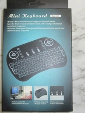 Mini Portable Wireless Keyboard Backlit Mouse Combo Xbox 360 PS3 PCs Smart TVs