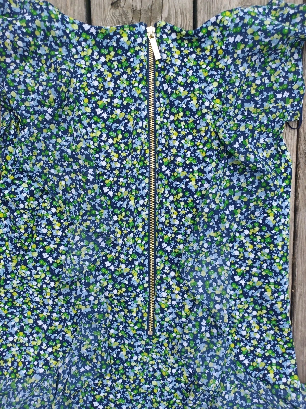 Abito Michael Kors floreale con volant XL