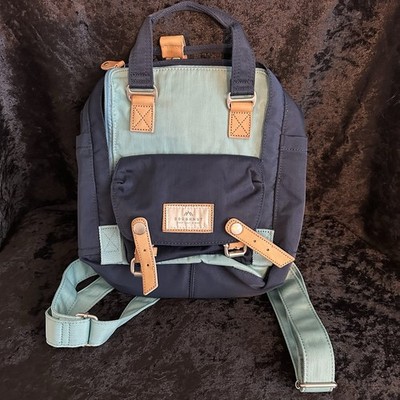 DOUGHNUT Macaroon  Backpack Sky Blue  x  Navy Used Unisex Travel School