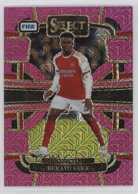 2023-24 Panini Select FIFA Terrace Pink Mojo Prizm /199 Bukayo Saka #4 0jo2