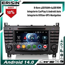 64GB Android 14 Autoradio GPS Navi DAB+CD Mercedes Benz CLC/G/C Klasse W203 W463 64GB Android 14 Autoradio GPS Navi DAB+CD Mercedes Benz CLC/G/C Klasse W203 W463