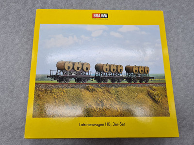 Brawa H0 2090 3 x Latrinenwagen , unbespielt , neuwertig, in OVP