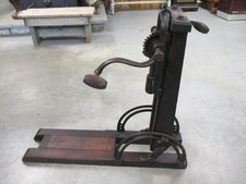 Antique Barn Beam Boring Framing Hand Crank Machine 
