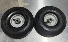2 Cheng Shin 4.10/3.50-4 Pneumatic Wheels 10" x 3.5" Hand Truck Dolly Cart