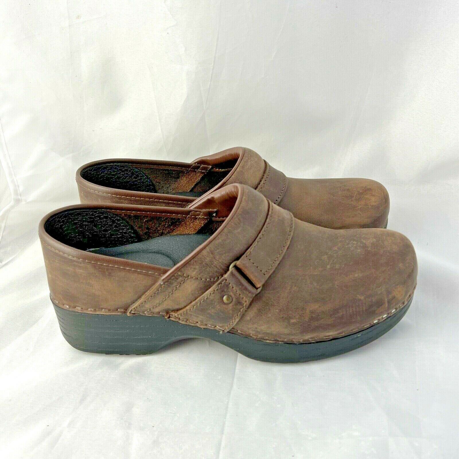 APL Zoccoli Abeo donna 7 5 N pelle marrone bio system scarpe antiscivolo presa sicura