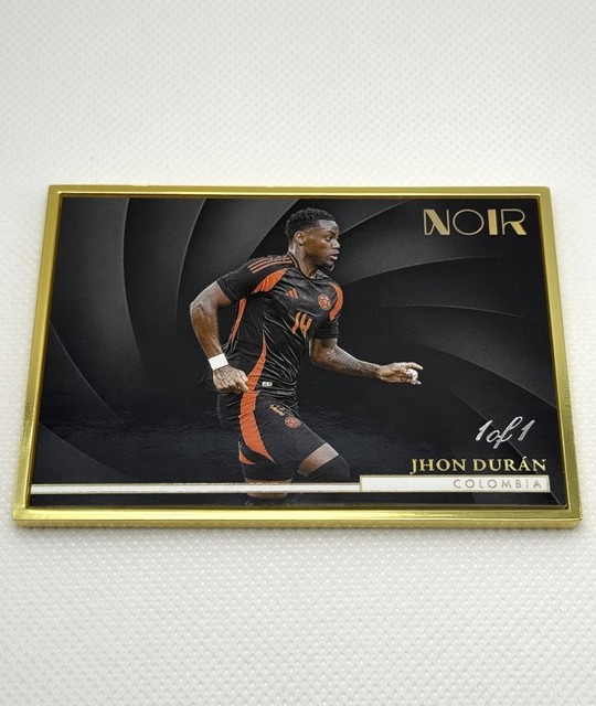 2024-25 Panini Noir Soccer FOTL Jhon Duran Colombia Gold Frame 1/1