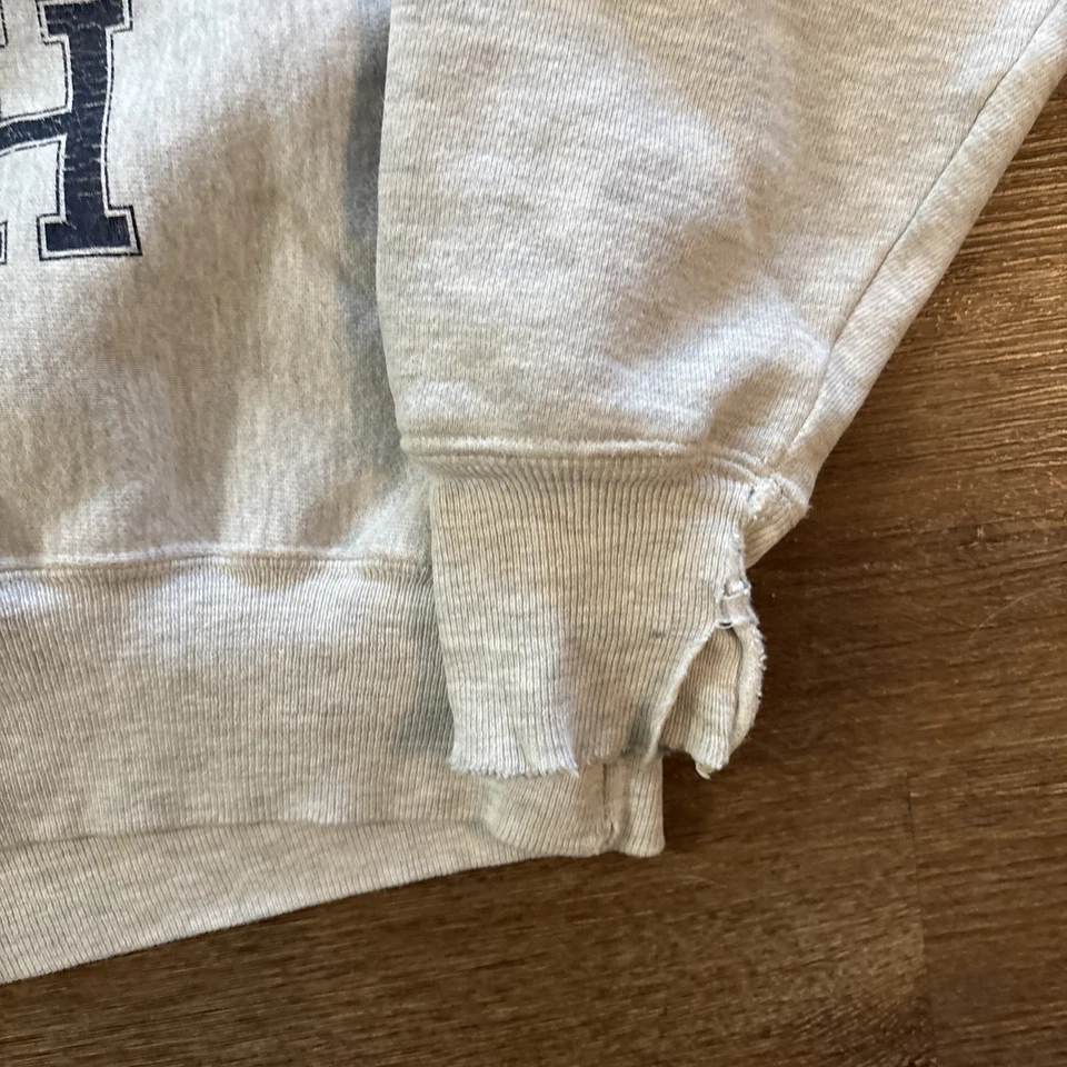 Vtg 90s Mercy High School Faded Reverse Weave Sweatshirt S New York Grunge Track - Image 4 of 4