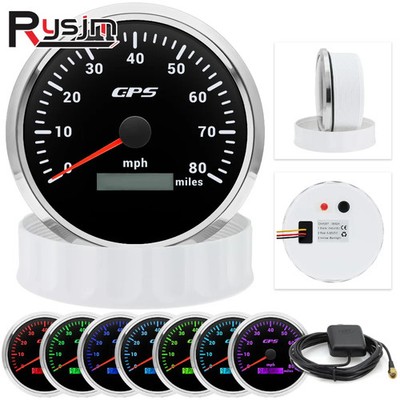 110MM GPS Speedometer 60/120/200kmh 80MPH Motorcycle Boat Car Speed Gauge Meter