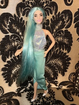Barbie Doll Turquoise Hair hybrid 00Ak *skirt Spot/loose Waist. 1-2 Clicks