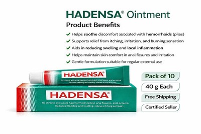 Hadensa Herbal Ointment 40g x 10  External Skin Comfort Care free shipping