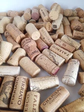 Natural Used Wine Corks Lot of 110 Variety Of Designs Recycle Upcycle Crafts