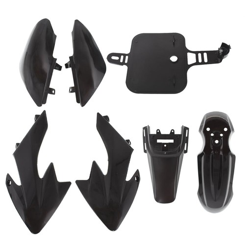 Black For Honda XR50 CRF50 SDG SSR 107 125 Dirt Pit Bike Plastic Fender Fairing - Picture 3 of 10