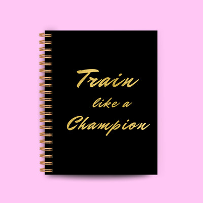 Baton Twirling Premium Practice Journal ''Train Like a Champion'' Gift