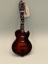 Vintage Miniature Sunburst Electric Guitar Christmas Ornament