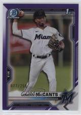 2021 Bowman Draft Chrome Purple Refractor 77/250 Jordan McCants #BDC-26 00gy