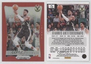 2023-24 Panini Prizm Deca Red Prizm /199 Giannis Antetokounmpo #120