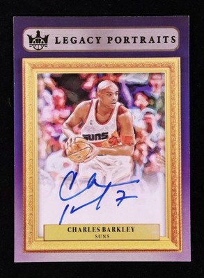 Charles Barkley 2021-22 Court Kings Legacy Portrait Signatures #6 #75/99