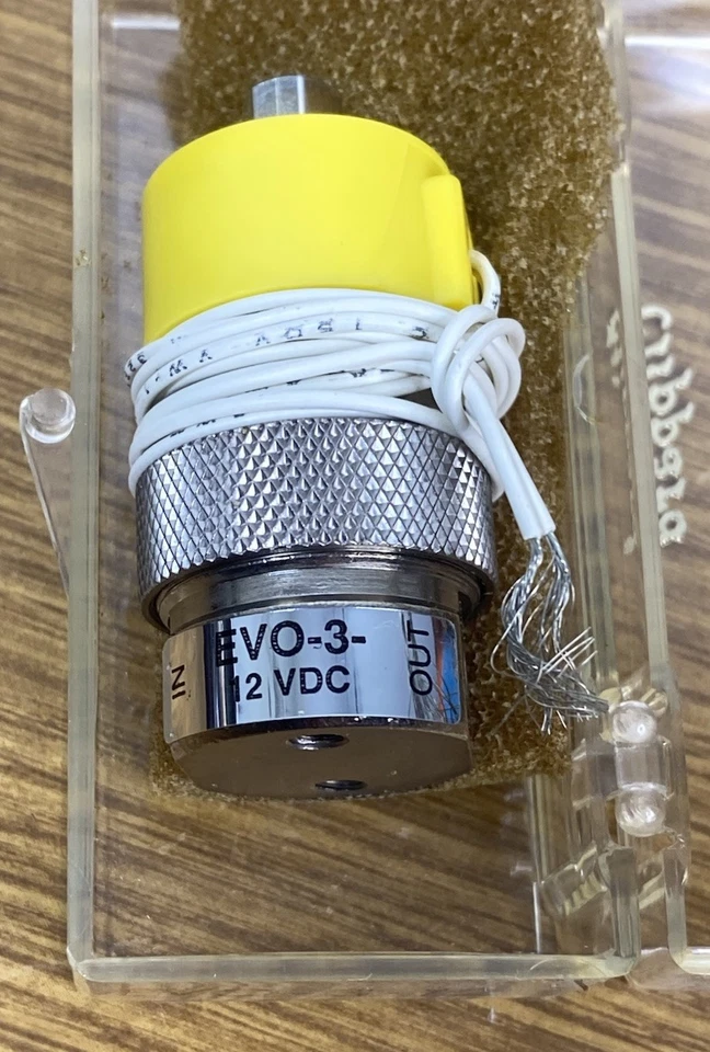 Portapapeles 4ct Minimatics EVO-3-12 VDC Salida 3 Vías Totalmente Portado Válvula en Línea-Nuevo Foto 3 de 3