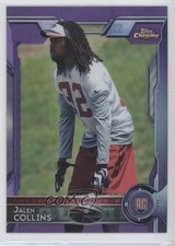 2015 Topps Chrome Rookies Purple Refractor Jalen Collins #162 2x3