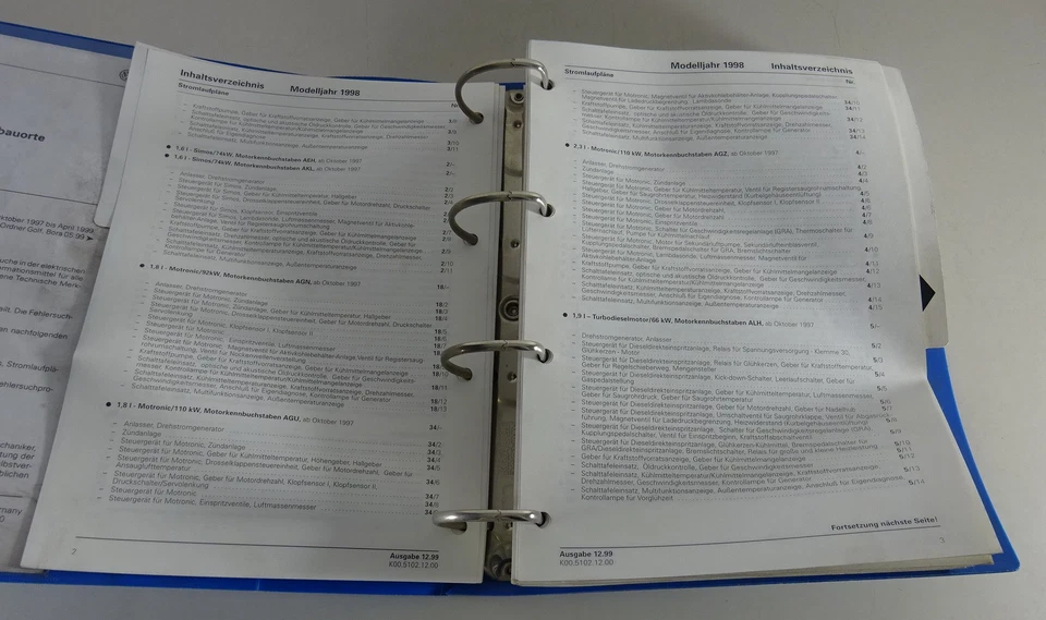 Manual de Taller Eléctrico/Diagramas Cableado VW Golf IV Incl. 2,3 V5 & Tdi 10/ - Imagen 3 de 4