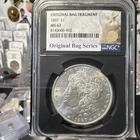 1887 Morgan Dollar Philadelphia NGC MS63 Silver $1 original bag fragment
