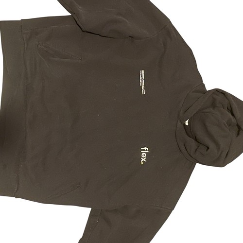 Pangaia 365 Hoodie Mens Medium Black Heavyweight Faded Baggy Skater - Picture 5 of 6