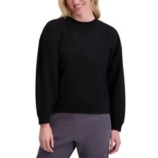 NEW DKNY Sport Women's M Black Crewneck Sweatshirt Cotton/Polyester Blend