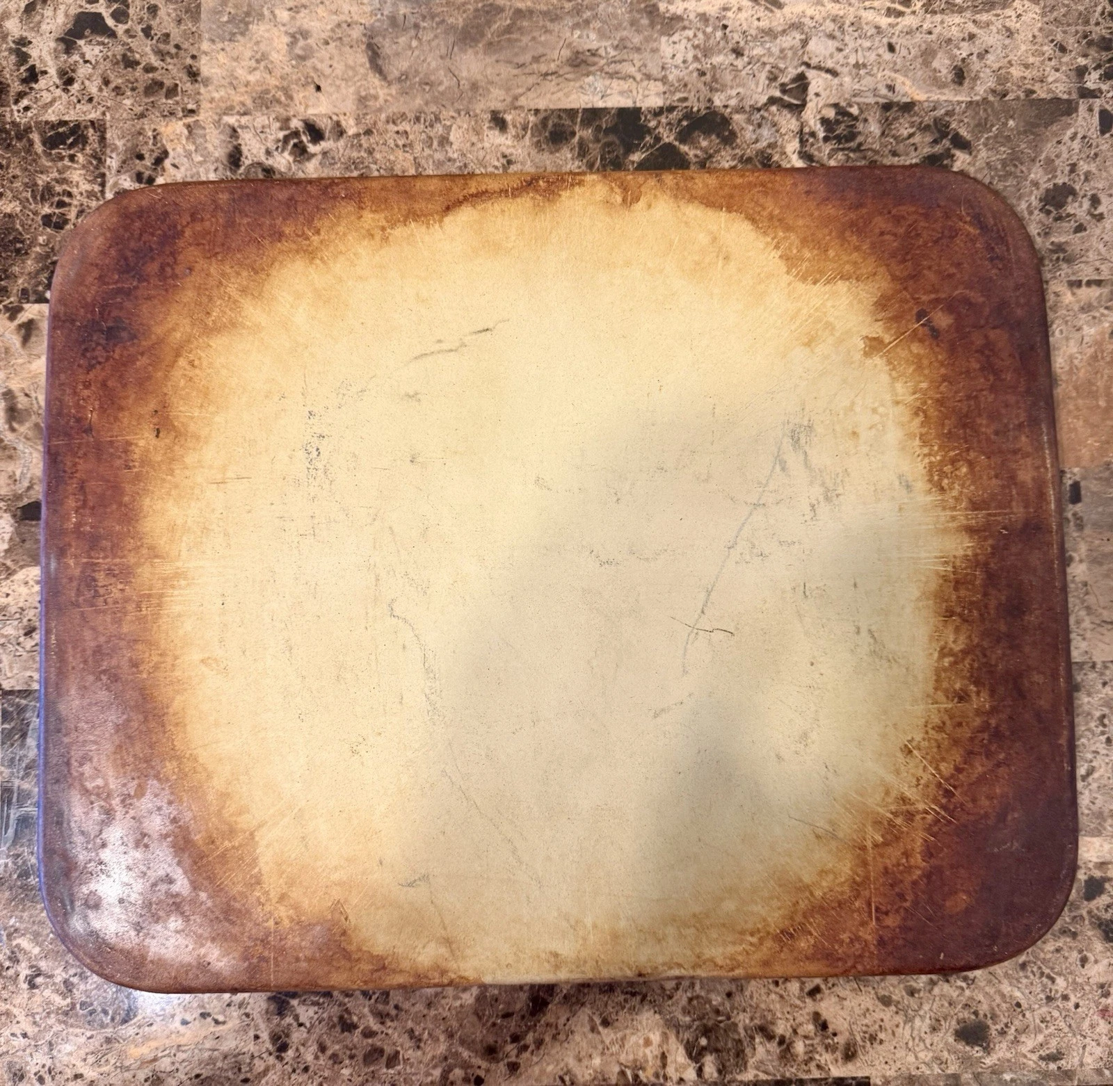 Pampered Chef Stoneware 12 x 15 Baking Stone Sheet Flat Cookie Pizza Heritage