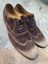 Men’s GUCCI Cocoa Suede Leather Brown Hombre Dress Shoes 8 Msrp:$550+