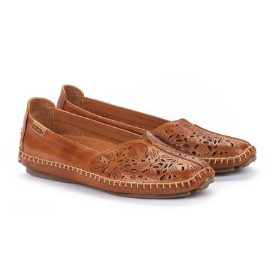 PIKOLINOS Women's Jerez Leather Loafers Brandy Brown
